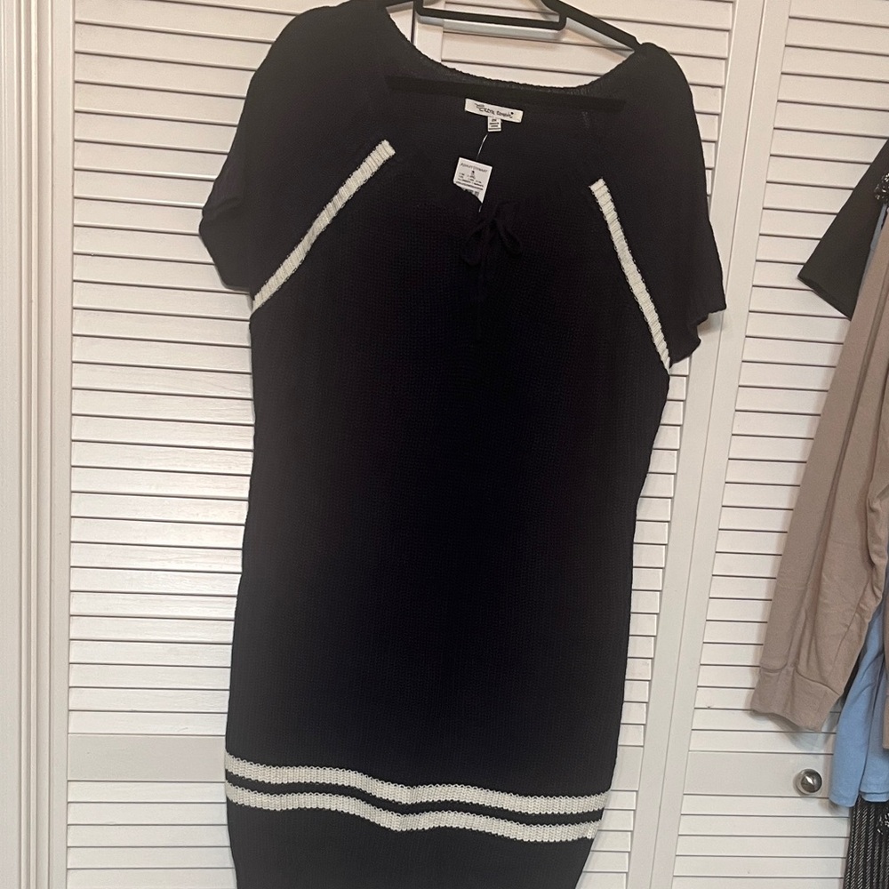 Ashley Stewart Blue and White Dress